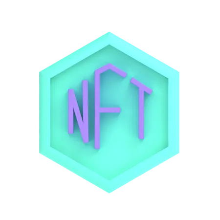 NFT  3D Illustration