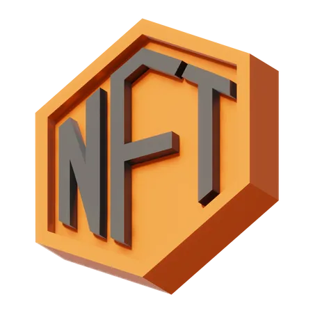 NFT  3D Illustration