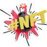 nft sticker 3d logo