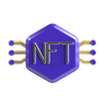 nft non fungible token 3d images