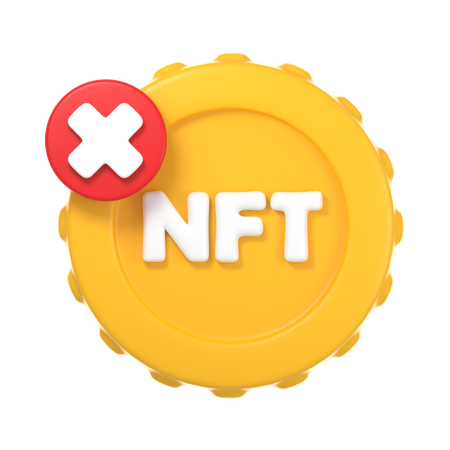 NFT abgelehnt  3D Icon