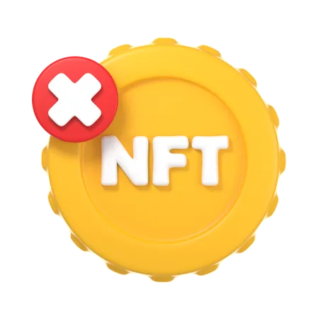 NFT abgelehnt  3D Icon