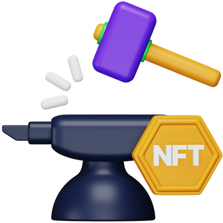 Acuñación nft  3D Icon
