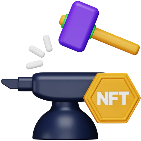 Acuñación nft  3D Icon