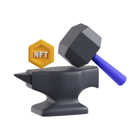 Acuñación nft  3D Icon