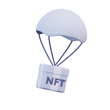 Nft Air Drop  3D Icon