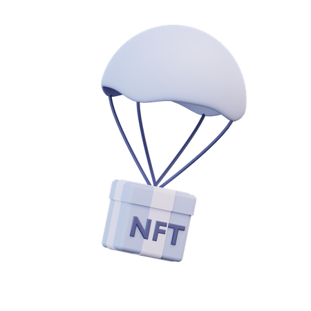 Nft Air Drop  3D Illustration