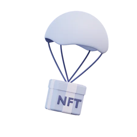 Nft Air Drop 3D Illustration