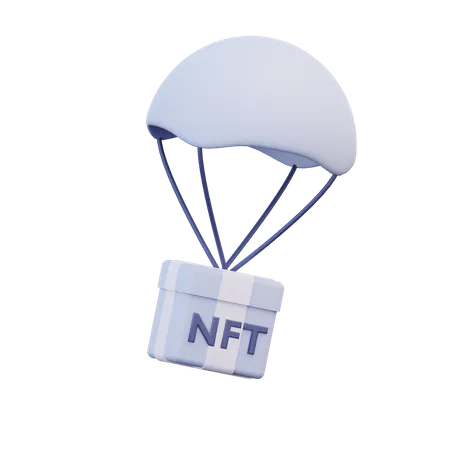 Nft Air Drop  3D Illustration