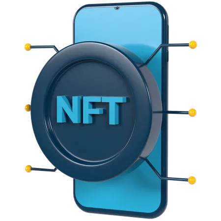 Nft App  3D Illustration