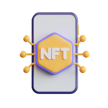 NFT-App  3D Illustration
