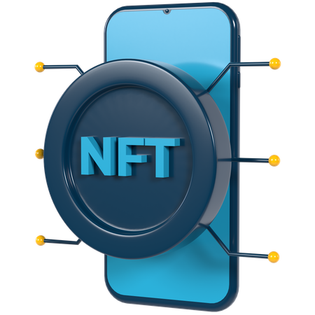 Nft App  3D Illustration