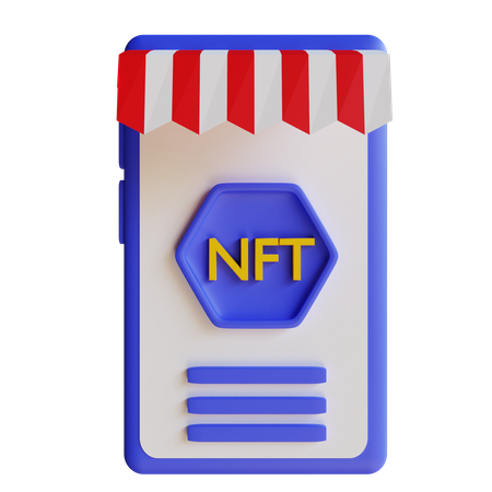 Nft Application  3D Illustration