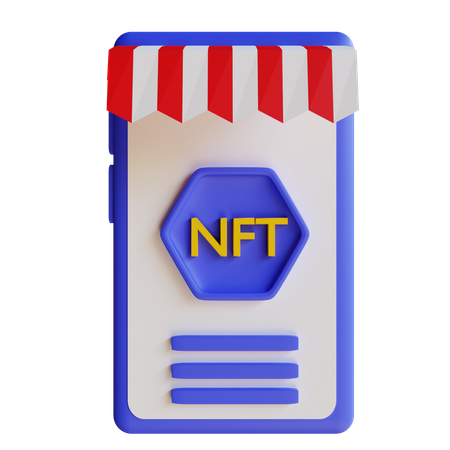Nft Application 3D Illustration