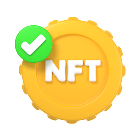 NFT Approved  3D Icon