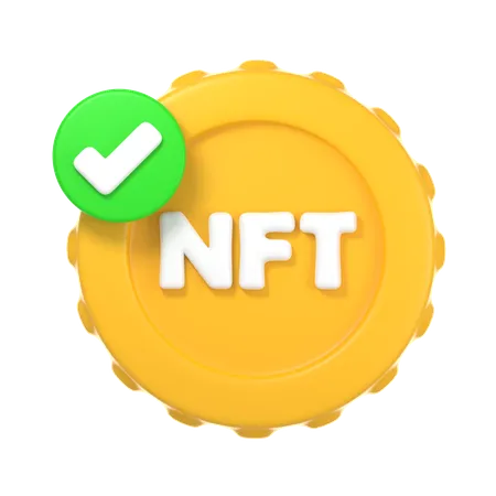 NFT Approved  3D Icon