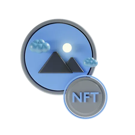Nft Art  3D Icon