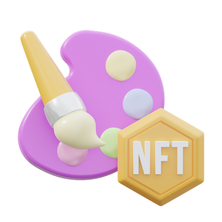 Nft Art  3D Icon