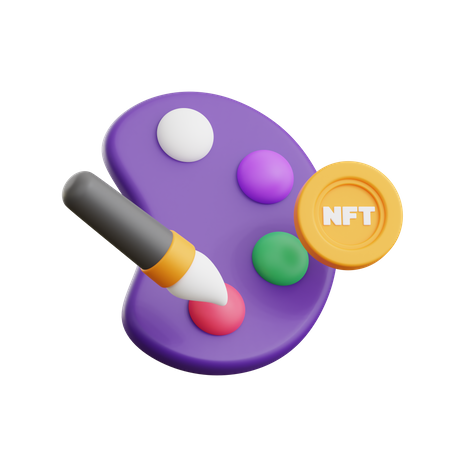 Nft Art  3D Icon