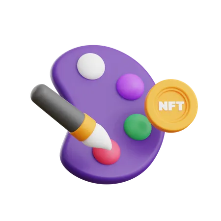 Nft Art  3D Icon