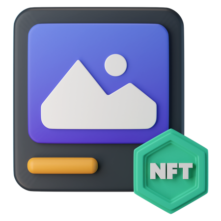 NFT Art  3D Icon