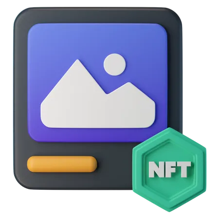 NFT Art  3D Icon