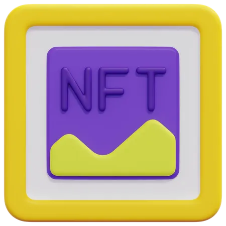 Nft Art  3D Icon