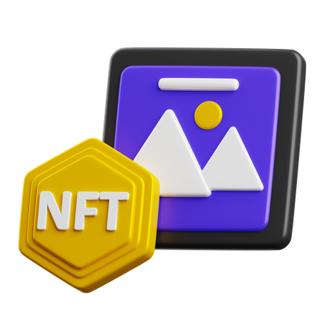 Nft Art  3D Icon