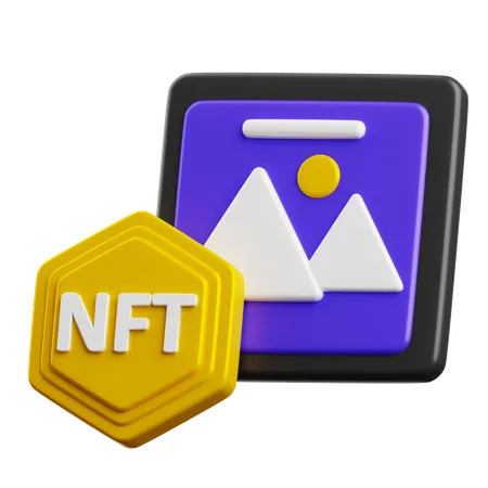 Nft Art  3D Icon