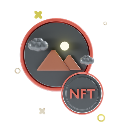 Nft Art  3D Icon