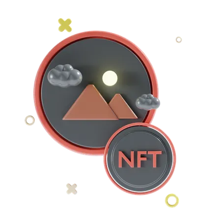 Nft Art  3D Icon