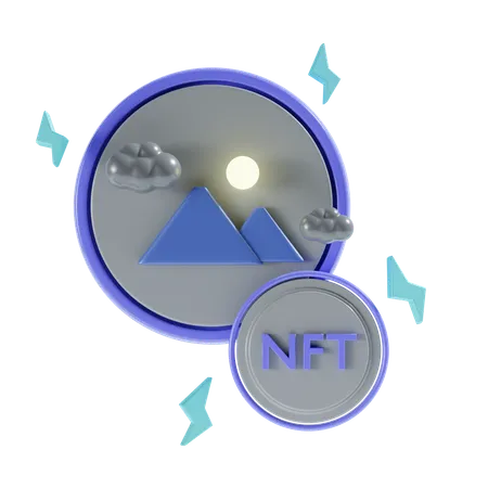 Nft Art  3D Icon