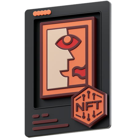 NFT ART  3D Icon