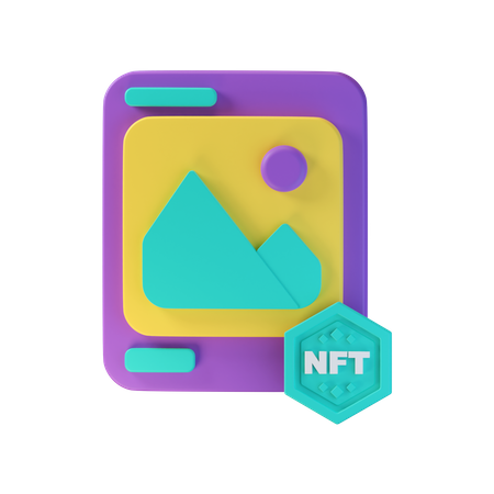 Nft Art  3D Icon