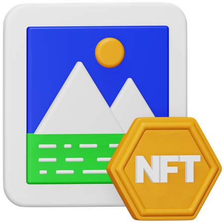 Nft Art  3D Icon