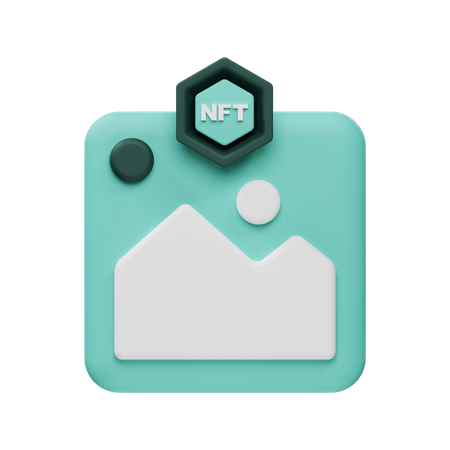 Nft Art  3D Icon