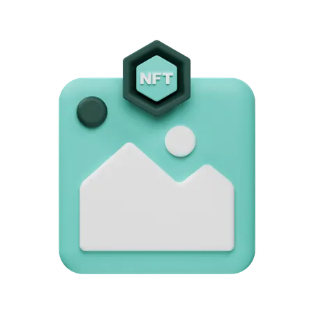 Nft Art  3D Icon