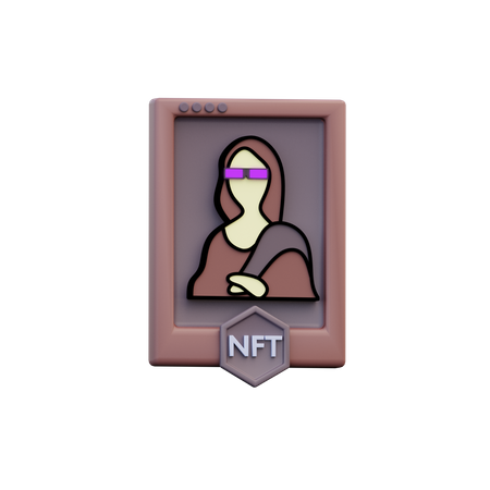 Nft Art  3D Icon