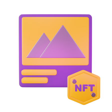 NFT Art  3D Icon
