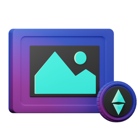 Nft Art  3D Icon
