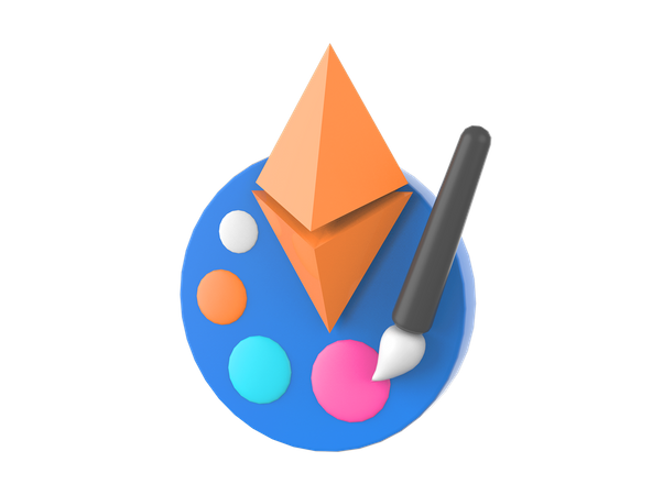 Nft Art  3D Icon