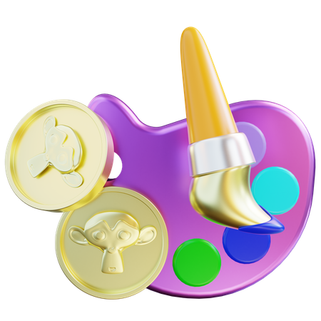 Nft Art  3D Icon