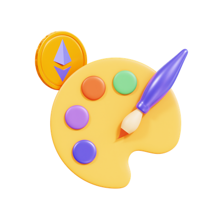 Nft Art  3D Icon