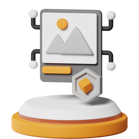 NFT Art  3D Icon