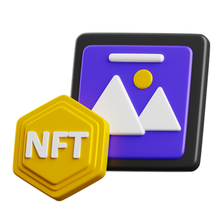 Nft Art  3D Icon
