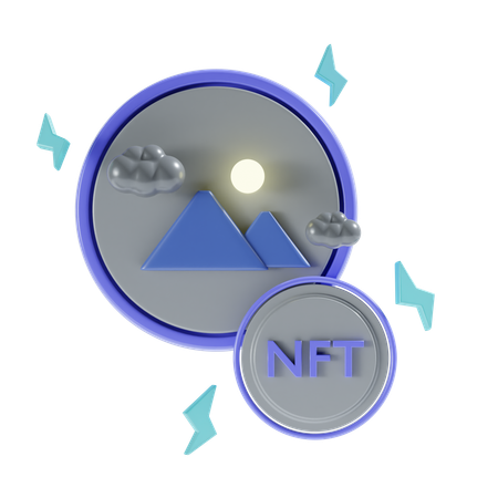 Nft Art  3D Icon