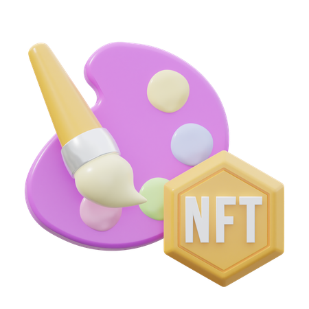 Nft Art  3D Icon