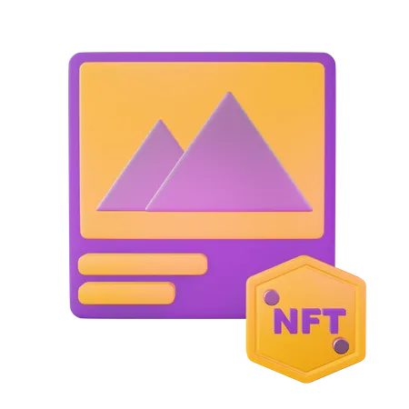 NFT Art  3D Illustration