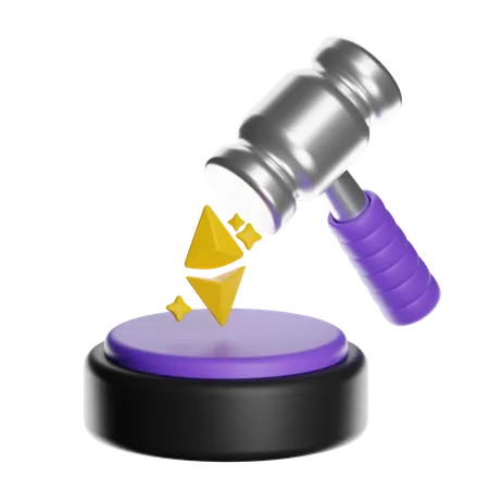Nft Art Auction  3D Icon