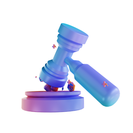 Nft Art Auction  3D Icon